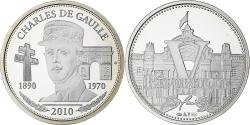 World Coins - France, Medal, Vème République, Charles De Gaulle, 2010, Silver,
