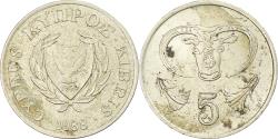 World Coins - Cyprus, 5 Cents, 1988