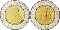 World Coins - Coin, VATICAN CITY, John Paul II, 500 Lire, 1990, , Bi-Metallic, KM:225