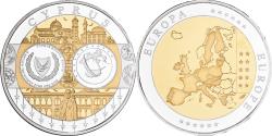 World Coins - Cyprus, Medal, L'Europe, Silver Plated Copper, FDC,