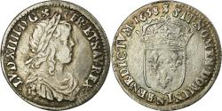 World Coins - Coin, France, Louis XIV, 1/12 Écu à la mèche longue, 1/12 ECU, 10 Sols, 1658