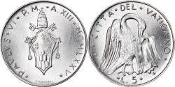 World Coins - Coin, VATICAN CITY, Paul VI, 5 Lire, 1975, Roma, , Aluminum, KM:118