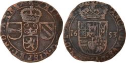 World Coins - Coin, Spanish Netherlands, TOURNAI, Philip IV, Liard, 12 Mites, 1653, Tournai