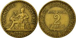 World Coins - Coin, France, Chambre de commerce, 2 Francs, 1926, Paris,