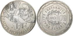 World Coins - France, 10 Euro, Haute-Normandie, 2012, Paris, Silver, , Gadoury:EU514