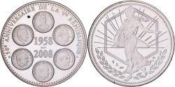 World Coins - France, Medal, 50ème Anniversaire de la Vème République, 2008, Copper-nickel