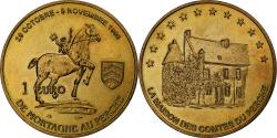 World Coins - France, 1 Euro, Mortagne au Perche, 1998, Brass,