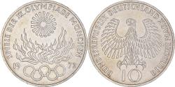World Coins - Coin, GERMANY - FEDERAL REPUBLIC, 10 Mark, 1972, Hambourg, , Silver