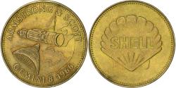 World Coins - France, Token, Collection Shell, Amstrong et Scott, Gemini 8, Bronze-Aluminium