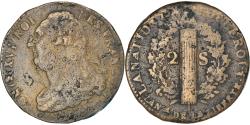 World Coins - Coin, France, 2 sols françois, 2 Sols, Undated (1791-92), Paris,
