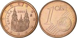 World Coins - Spain, Euro Cent, 2003, Madrid, Copper Plated Steel,