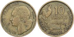 World Coins - France, 10 Francs, Guiraud, 1954, Paris, Cupro-Aluminium, , Gadoury:812