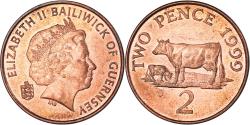 World Coins - Coin, Guernsey, 2 Pence, 1999