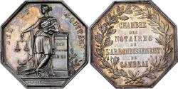 World Coins - France, Token, Chambre des Notaires de l'Arrondissement de Cambrai, Silver, Le