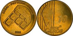 World Coins - Switzerland, Fantasy euro patterns, 10 Euro Cent, 2003, , Brass