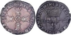 World Coins - France, Henri IV, 1/4 Ecu, 1596, Bayonne, Silver, , Gadoury:597