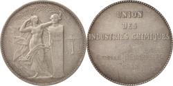 World Coins - France, Medal, Union des Industries Chimiques, Sciences & Technologies, 1955