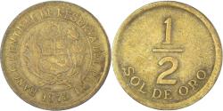 World Coins - Peru, 1/2 Sol, 1975