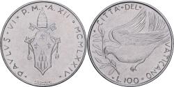 World Coins - Vatican, Paul VI, 100 Lire, 1974 / Anno XII, Rome, Stainless Steel,