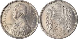 World Coins - Coin, Monaco, Louis II, 20 Francs, Vingt, 1947, , Copper-nickel