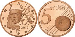 World Coins - France, 5 Euro Cent, 2013, Paris, Copper Plated Steel, , Gadoury:3