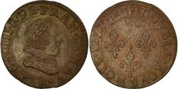 World Coins - Coin, France, Louis XIII, Double tournois, buste juvénile, 1627, Bordeaux