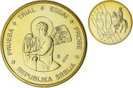 World Coins - Serbia, 50 Euro Cent, Fantasy euro patterns, Essai-Trial, 2004, Nordic gold
