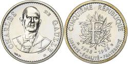 World Coins - France, Medal, Vème République, Charles De Gaulle, 1988, Silver, Thiébaud