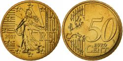 World Coins - France, 50 Euro Cent, BU, 2007, MDP, Nordic gold, , KM:1412
