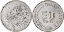World Coins - Coin, Singapore, 50 Cents, 1982
