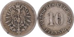World Coins - Coin, Germany, 10 Pfennig, 1874