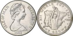 World Coins - Isle of Man, Elizabeth II, Crown, 1982 World Cup, 1982, Pobjoy Mint