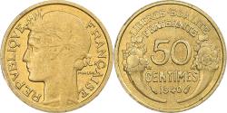 World Coins - France, 50 Centimes, Morlon, 1940, Paris, Aluminum-Bronze,