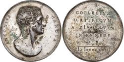 World Coins - France, Medal, Antonio Canova, 1809, Silvered copper,