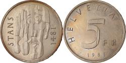 World Coins - Coin, Switzerland, Convention de Stans, 5 Francs, 1981, , Copper-nickel