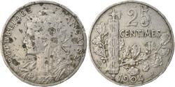 World Coins - Coin, France, Patey, 25 Centimes, 1904, , Nickel, KM:856, Gadoury:364