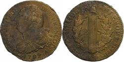 World Coins - France, Constitution, 2 Sols, 2 sols françois, 1792 / AN 4, Paris, Bronze