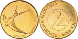 World Coins - Coin, Slovenia, 2 Tolarja, 2004, , Nickel-brass, KM:5