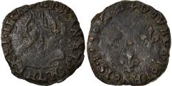 World Coins - Coin, France, Henri III, Double Tournois, 1580, Bayonne, , Copper