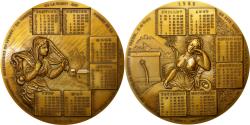 World Coins - France, Medal, Calendrier Républicain, 1989, MDP, , Bronze