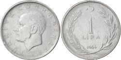 World Coins - Coin, Turkey, Lira, 1964, , Stainless Steel, KM:889a.1