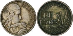 World Coins - France, 100 Francs, Cochet, 1955, Beaumont - Le Roger, Copper-nickel,