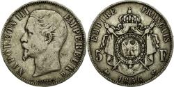 World Coins - Coin, France, Napoleon III, Napoléon III, 5 Francs, 1856, Lyon,