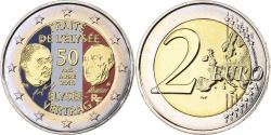 World Coins - France, 2 Euro, Élysée Treaty, Colourized, 2013, MDP, Bi-Metallic,