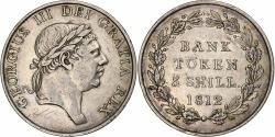World Coins - United Kingdom, George III, 3 Shillings token, 1812, Bank of England, Silver