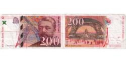 World Coins - France, 200 Francs, Eiffel, C 062911520, VF(30-35)