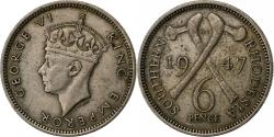 World Coins - Southern Rhodesia, George VI, 6 Pence, 1947, Copper-nickel, , KM:17b