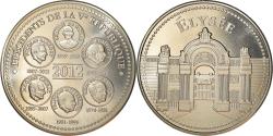 World Coins - France, Medal, Présidents de la Vème République, Elysée, Politics, 2012