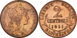 World Coins - Coin, France, Dupuis, 2 Centimes, 1911, Paris, , Bronze, KM:841