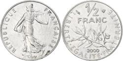 World Coins - Coin, France, Semeuse, 1/2 Franc, 2000, Paris, , Nickel, KM:931.1, Le